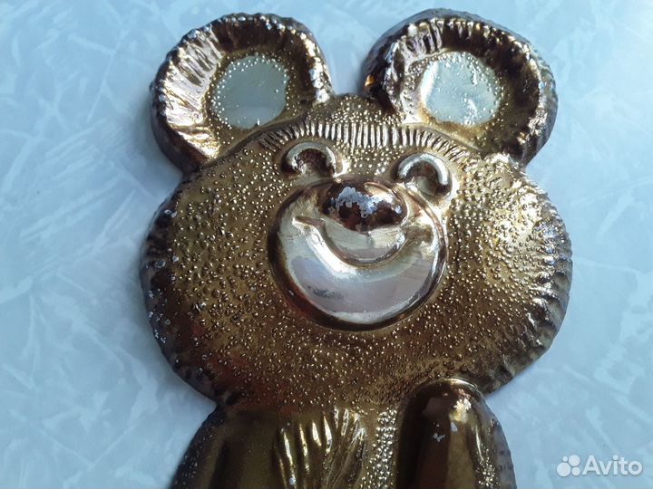 Олимпийский Мишка 80. Настенный. Литьё