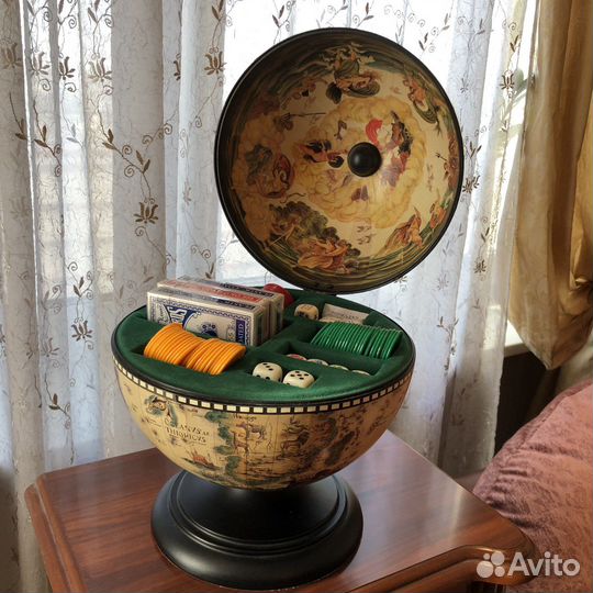 Набор для покера в глобусе