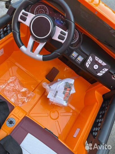 Детский электромобиль двухместный jeep
