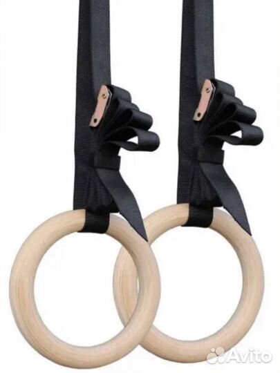 Кольца спортивные гимнастические деревянные