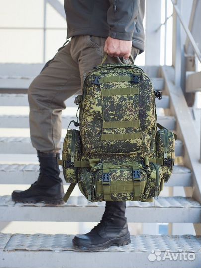 Рюкзак тактический 50 л. с подсумками, цифра