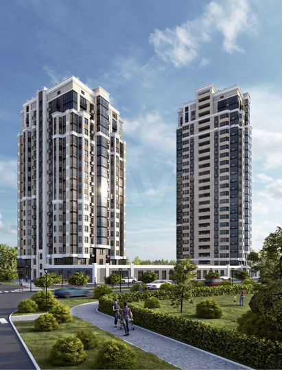 2-к. квартира, 65,5 м², 6/25 эт.