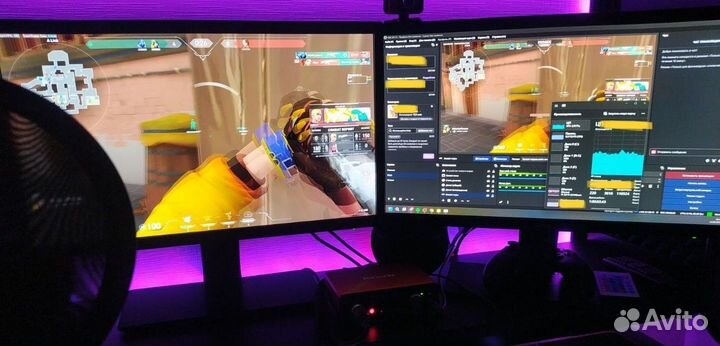 Два монитора BenQ 21.5