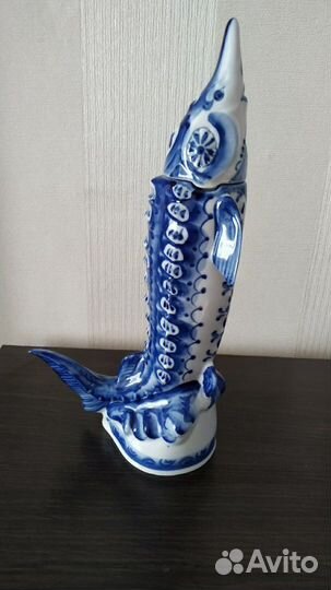 Штоф Осетр Гжель