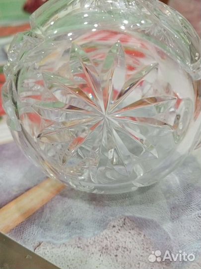 Соусник(молочник).Хрусталь СССР, винтаж