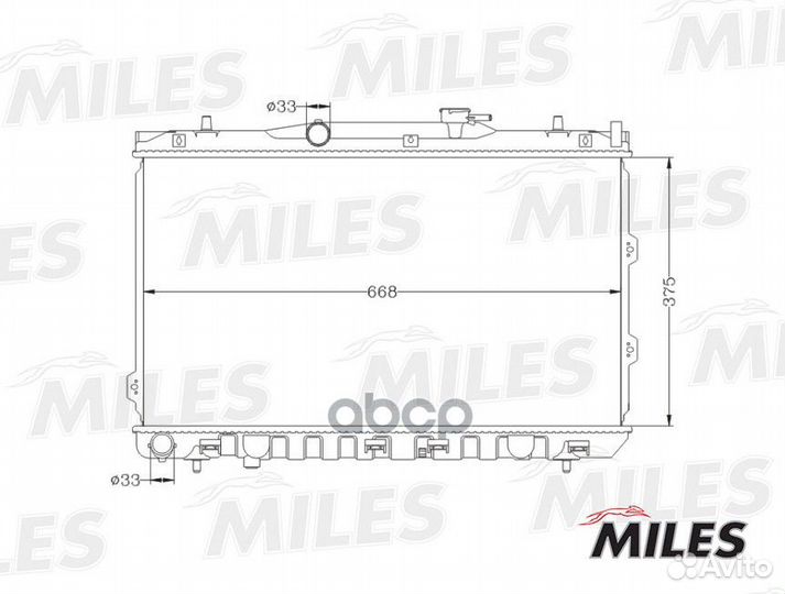 Радиатор (паяный) KIA cerato 1.6/2.0 04) (niss
