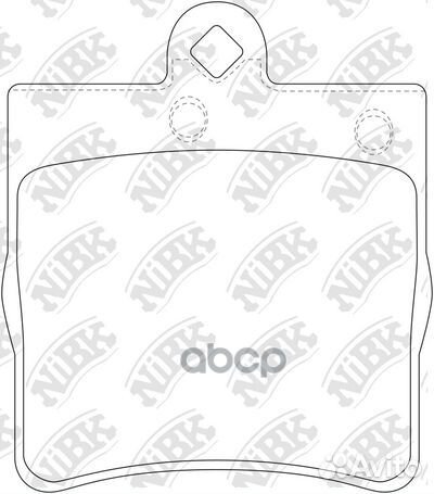Колодки тормозные дисковые зад PN0310 NiBK