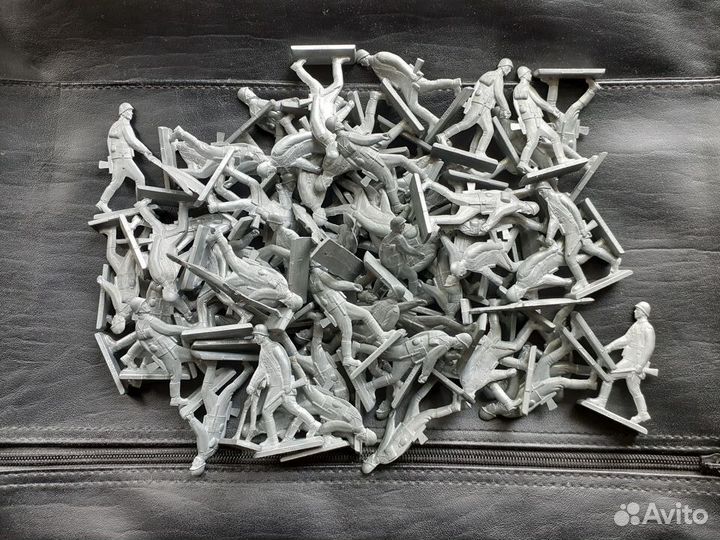 Железные солдатики пехотинцы СССР 132 штуки