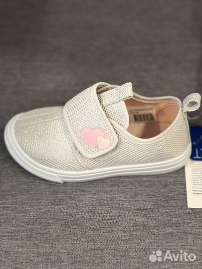 Кроссовки детские для девочки (слипоны) р. 26