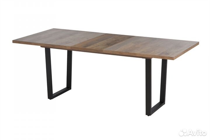 Стол прямоугольный крафт-Р 140+40*85 черный металл