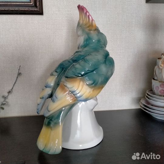 Фарфоровая статуэтка schafer&vater какаду Германия