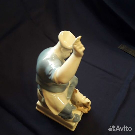 Статуэтка фарфор Повар и Кот