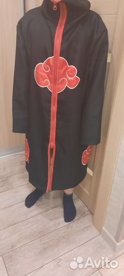 Плащ Акацуки Наруто на рост 140-152см