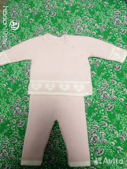 Вязаный костюм детский