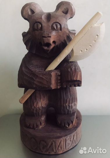 Сувенир подарок «Медведь из дерева»