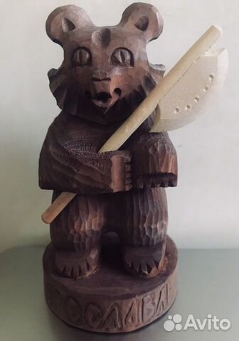 Сувенир подарок «Медведь из дерева»