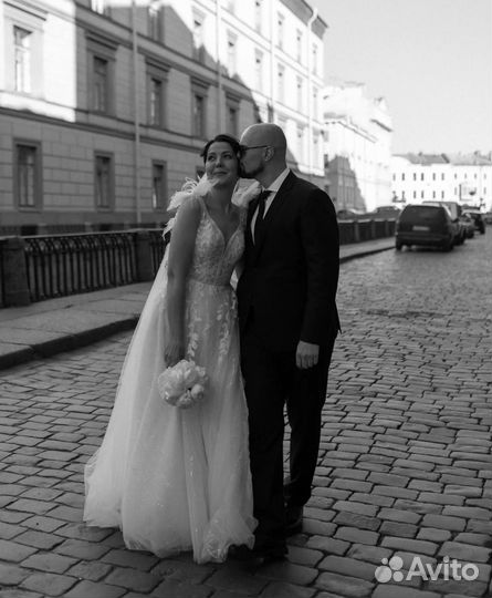 Свадебное платье 46