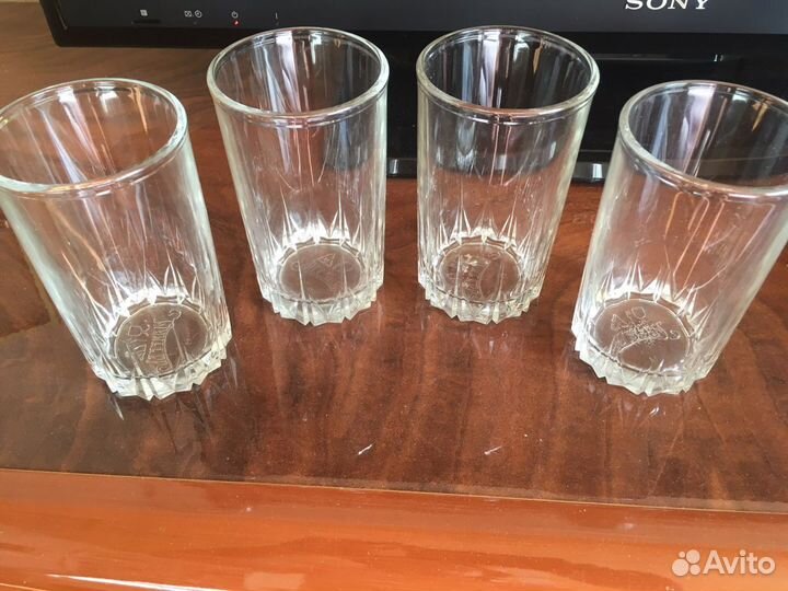 Набор стаканов 4 шт обьем 320мл