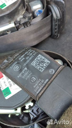 Ремень безопасности Skoda superb 2