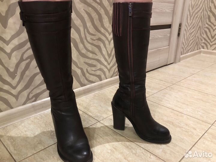 Сапоги женские натуральная кожа 37 размер