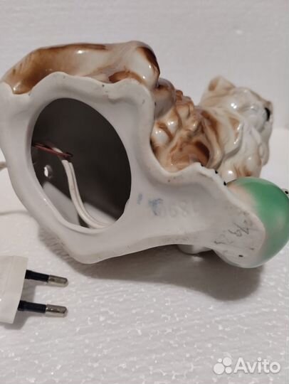 Светильник ночник гдр Котёнок с мячом