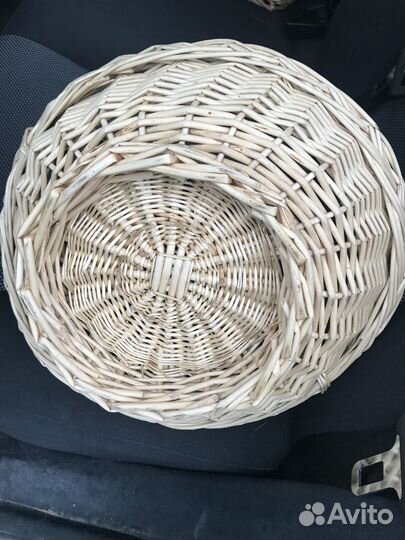 Корзина плетеная круглая
