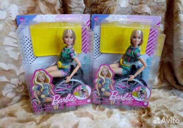 Кукла barbie в инвалидном кресле grb93