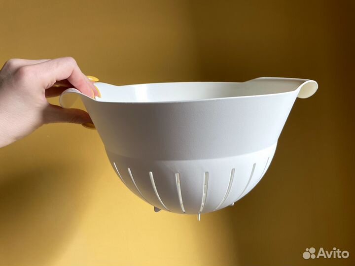 Редкий IKEA дуршлаг Флэккиг с ручками