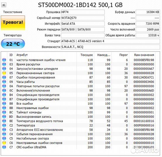 Жесткие диски разного объема - нерабочие