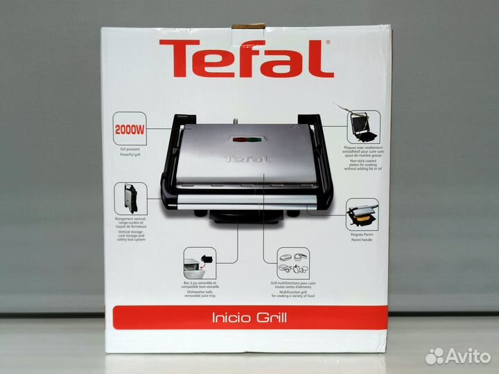 Электрогриль Tefal Inicio GC241D38 серебристый