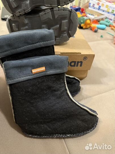 Резиновые сапоги для мальчика 25