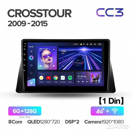 Магнитола Teyes CC3 6/128 Honda Crosstour