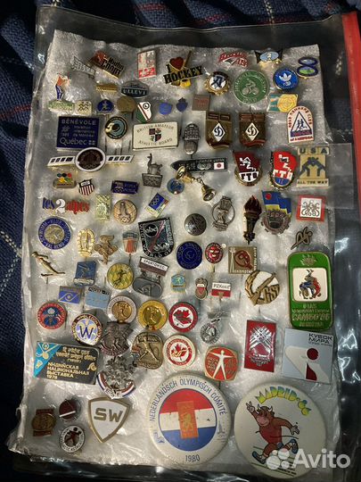 Значок спорт футбол хоккей борьба олимпиада