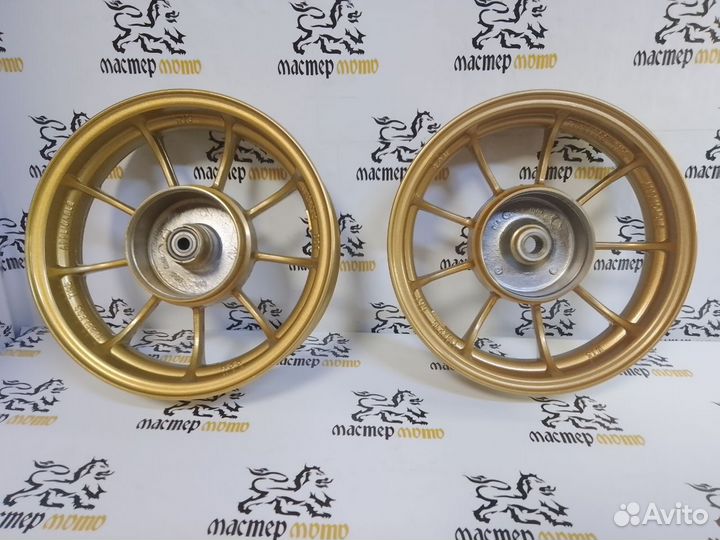 Литые диски Honda Dio золото барабан