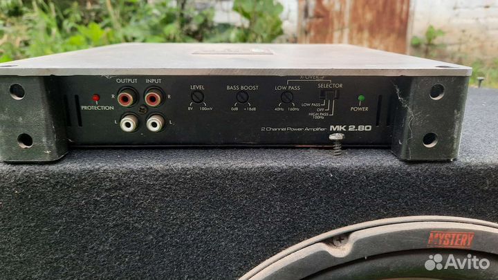 Сабвуфер mystery и усилитель