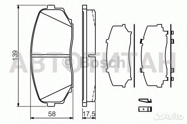 Колодки тормозные дисковые перед mazda CX-7 (ER )