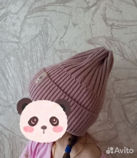 Шапка бини для девочки