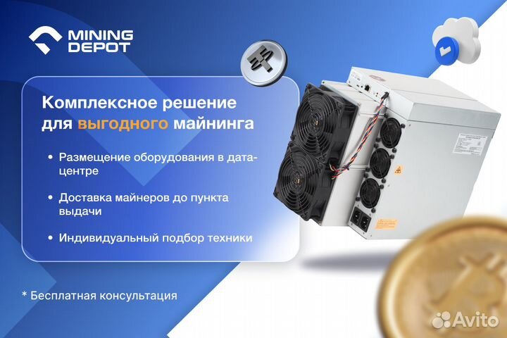 Майнер Asic Antminer Bitmain S19 Hyd 150th