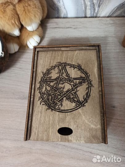 Коробка подарочная деревянная Звезда