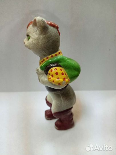 Кот Базилио, кот в сапогах колкий пластик СССР