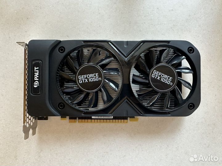 Видеокарта gtx 1050 ti 4gb dual oc palit
