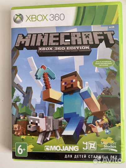 Minecraft Xbox 360 лицензионный диск