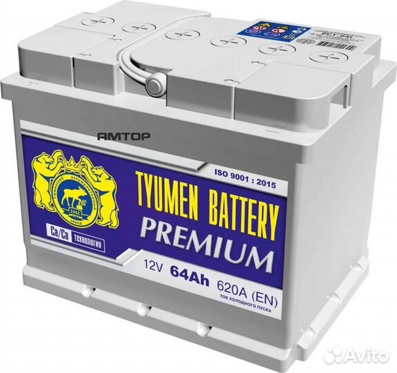 Tyumen battery 6CT64L0 Аккумулятор 64 а/ч 