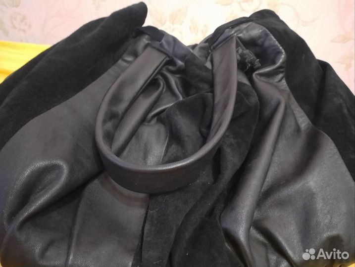 Сумка кожа черная