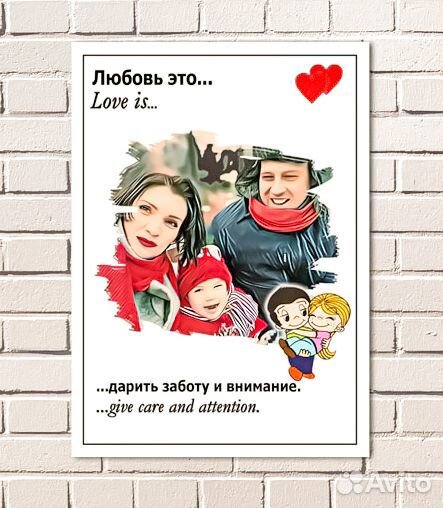 Портрет по фото на холсте