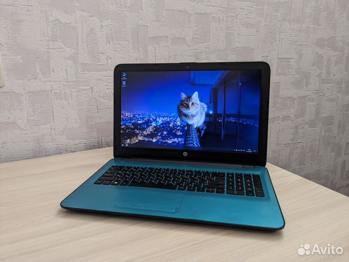 Мощный ноутбук HP full hd/8gb/ssd256/2 видеокарты