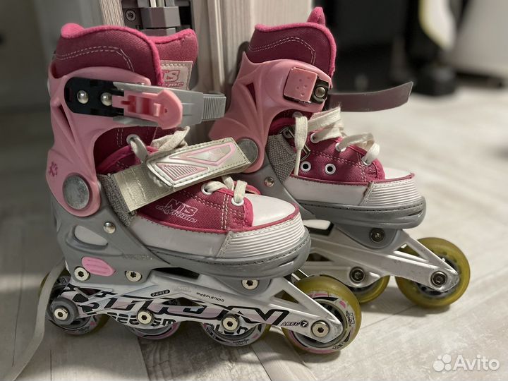 Роликовые коньки раздвижные детские р.29-32