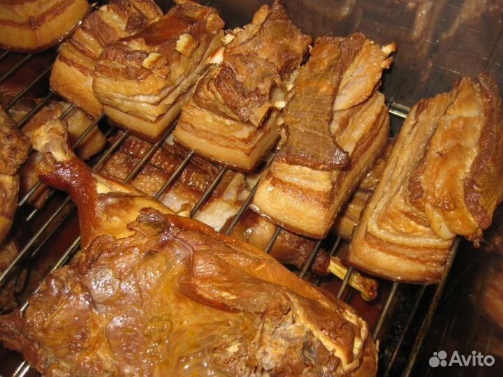 Сало домашнего копчения, соленое