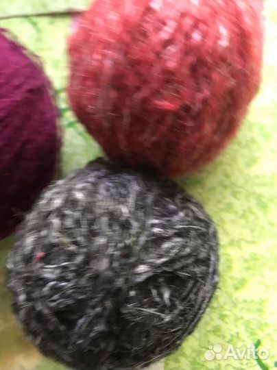 Пряжа для вязания бу