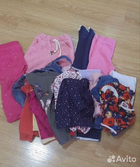 Вещи пакетом на девочку 12-24 месяца 86-92 см